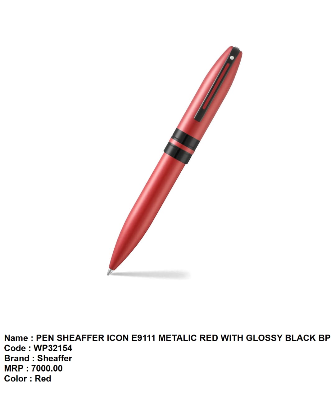 Pen sheaffer icon 100 E9111 metalic red with glossy black bp